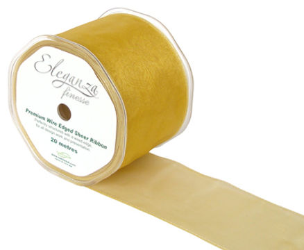 70mm x 20m Lt Gold - Ribbons